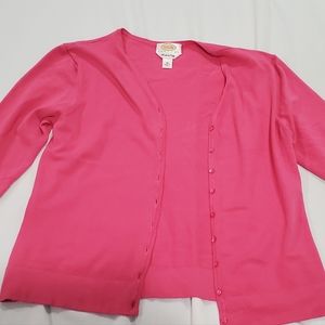 Cardigan, Talbots Petites, M, pink
